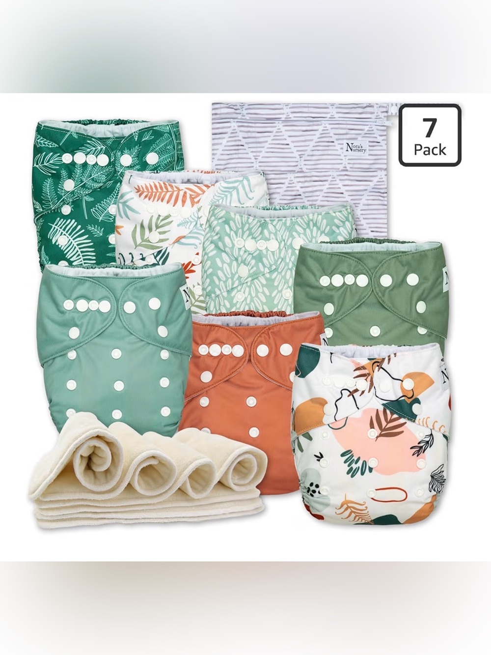 Nora's Nursery Cloth Diaper Set (NEW)